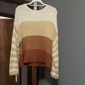 Pink Lily Multicolor Striped Sweater